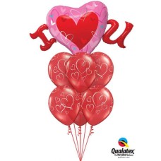 Bukiet 816 You'll Always Have My Heart Qualatex #98704 40862-6